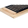 Homewell Hickory Wood Floor Register, Drop in Vent Cover with