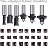 OLETBE Router Bit Set Architectural 41 PCS 1/2-Inch Shank ,