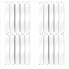 20PCS Cabinet Door Bumpers, Clear Rubber Bumpers Stripes Chair Wall Protector Self Adhesive Doors Slam Preventer for Sound Dampening Buffer Pads Fridge Doors Stopper Slam Silencer