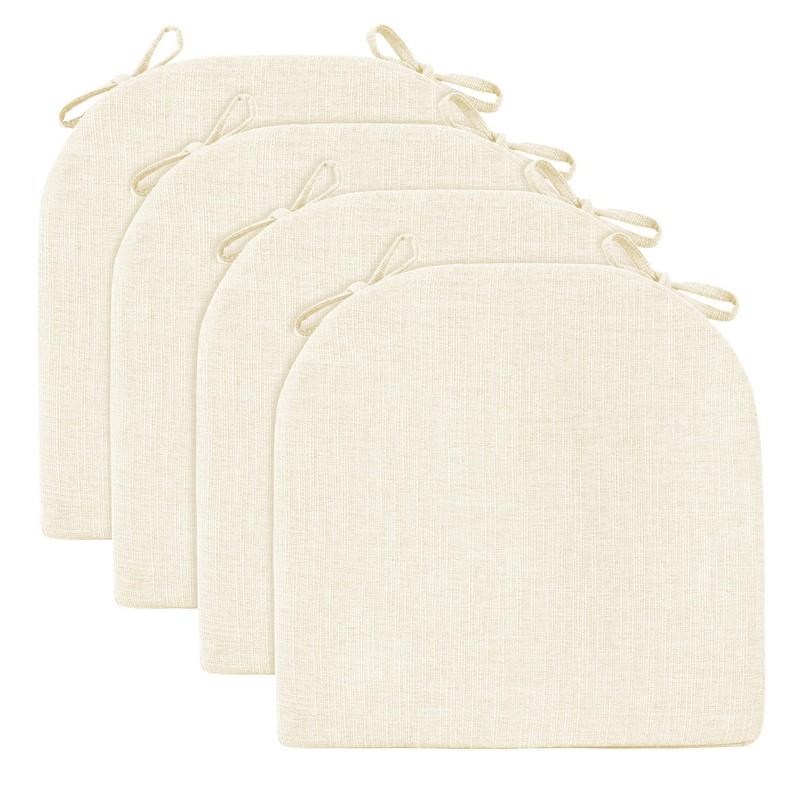Wellsin Chair Cushions for Dining Chairs 4 Pack - Kitchen