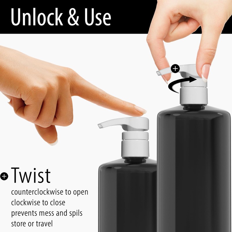 Bar5F Shampoo & Conditioner Pumps for 1 L / 33.8