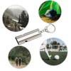 MJFKVYZ 2 Silver Whistle, 2 Neck Strap, Tube Type, Stainless