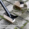 Mitclear Weed Moss Remover Brush with Long Handle(57IN), Crack Weeder