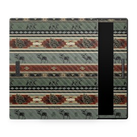 Carbon Fiber Tablet Skin Compatible with BOOX Go Color 7 (2024) - Cabin Stripes - Premium 3M Vinyl Protective Wrap Decal Cover - Easy to Apply | Crafted in The USA by MightySkins