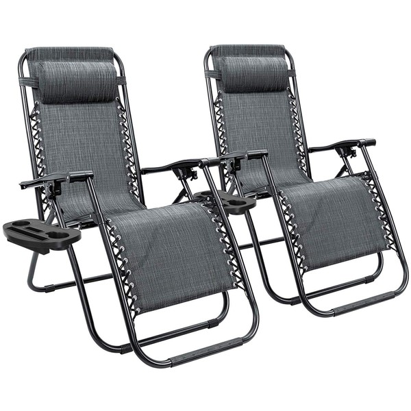 Homall Homall Zero Gravity Chair Adjustable Folding Lawn Lounge Chairs