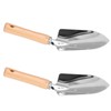 2Pcs Stainless Steel Garden Loose Soil Scoop Wearable Rope Portable