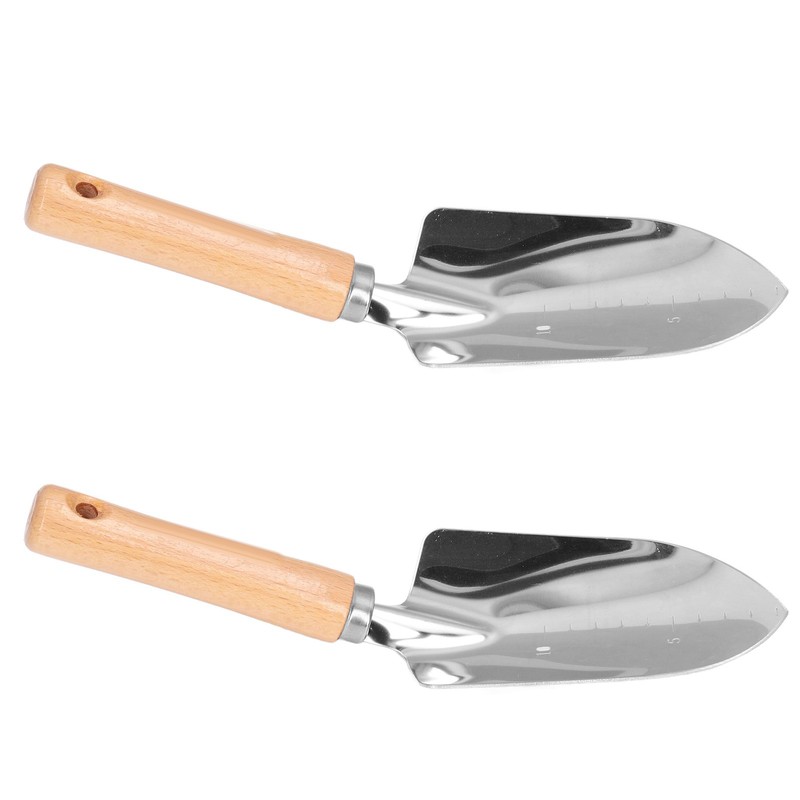 2Pcs Stainless Steel Garden Loose Soil Scoop Wearable Rope Portable