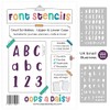 Lettering Font Stencil (Snail Scribbles Font - 20mm Tall) -