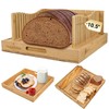 Hogarbliss Bread Slicer for Homemade Bread, 10.5″Adjustable Bread Cutter with