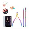 Pingshow37 Nipper Cuticle Set Nail Care Pusher Soak Off Pusher