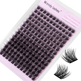 Eyelash Extensions, 3D Natural Cluster Lashes, C9-10-18 mm, Reusable Eyelash Extension, Eyelashes, Individually at Home (FKDP-lash-C9-3D-1018)