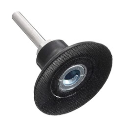 MiJunHD 2inch Roll Lock Disc Pad Holder, 6mm Mandrel Quick Change Sanding Discs Backer Grinding Backing Pad for Die Grinder Rotary Tool (1 Piece）