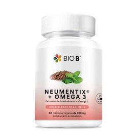 BIO B Neumentix + Omega 3 | Nootrópico Concentración y Enfoque | 60 Cáps | Enfoque Cognitivo