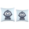 Jungle Nursery Peekaboo Baby Gorilla Pal Throw Pillow