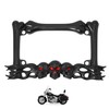 Heavy-Duty Skull Motorcycle License Plate Frame – Fits 7 x