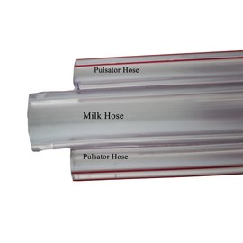 8Ft 3 Way Hose/ 14mm ID Milk and Twin Pulsator Hose for Cow Milking Machines by Melasty