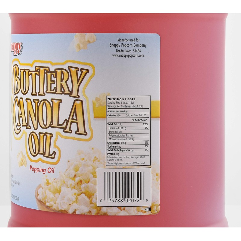 Snappy Buttery Canola Oil, 1 Gallon