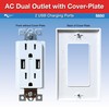RV Designer S850, AC Dual Outlet with Cover & 2