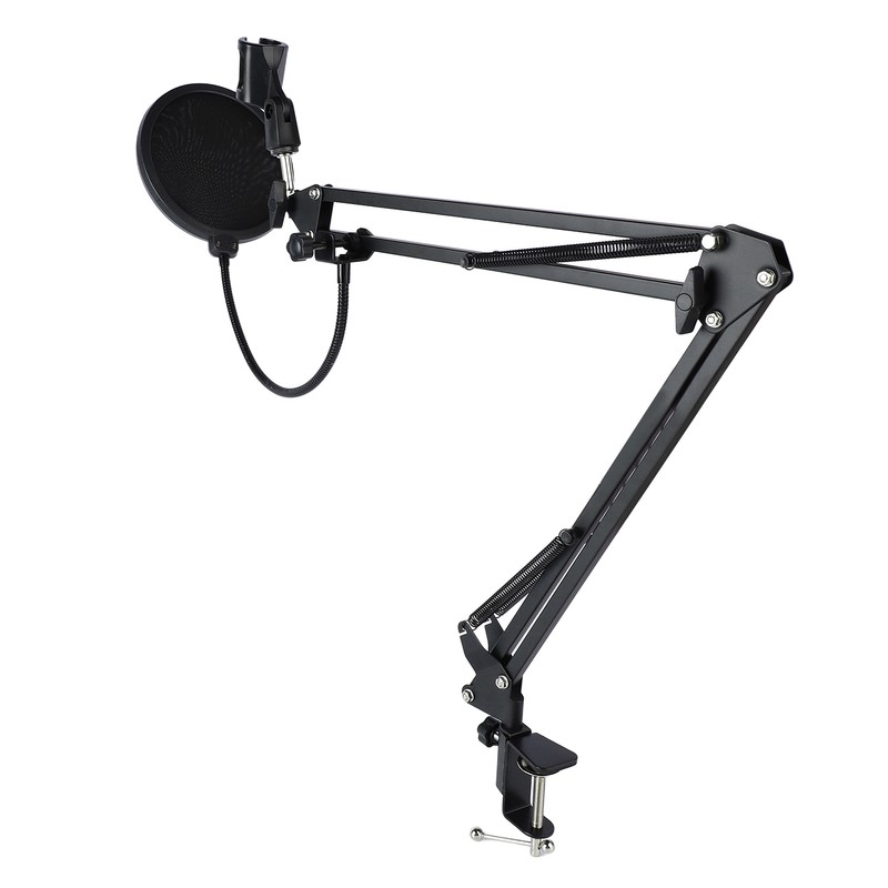 Boom Arm Microphone Adjustable Suspension Boom Rotatable Scissor Microphone Arm