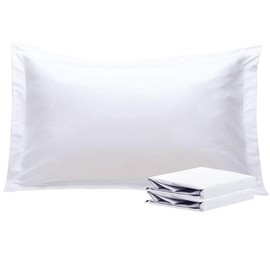 NTBAY King Pillow Shams, Set of 2, 100% Brushed Microfiber, Soft and Cozy, Wrinkle, Fade, Stain Resistant (King, White)