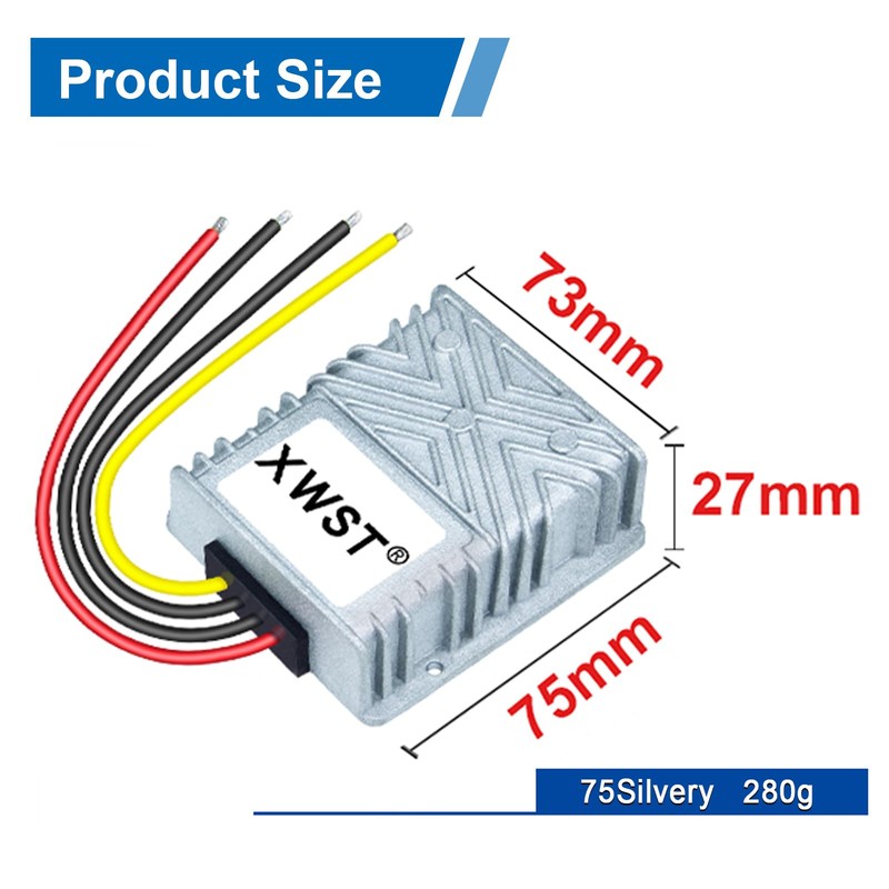 DC DC Stabilizer 30V-72V to 48V Boost Buck Converter 8A