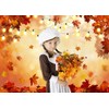 Alltten 7x5ft Fall Backdrop Autumn Photo Backdrop Autumn Maple Leaves