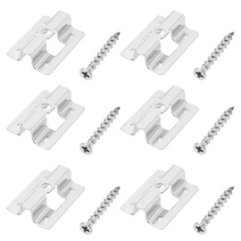 LT Easiyl Pack of 100 Stainless Steel Patio Clips Composite Decking Clips Hidden Spacer Clips with 100 Screws for WPC/BPC Bamboo Wood Floor Fastener