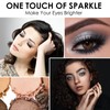 Waterproof Eyeshadow Pencil Creamy Long Lasting Eyeshadow Makeup (Silver)