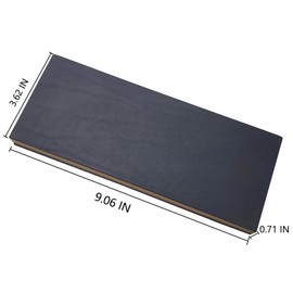 Glass Sharpening whetstones, Glass Sharpening Stone,Single Side Sharpening Knife Stone Oilstone with 3.6 x 9 IN Premium Leather Strop (SET-D)