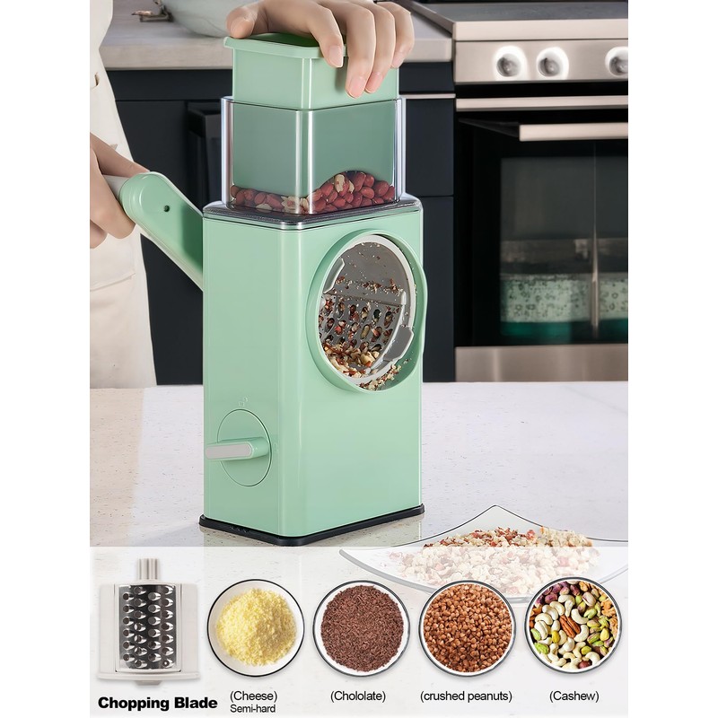 Cheese Grater Rotary Cheese Grater with Handle Master Shredder with