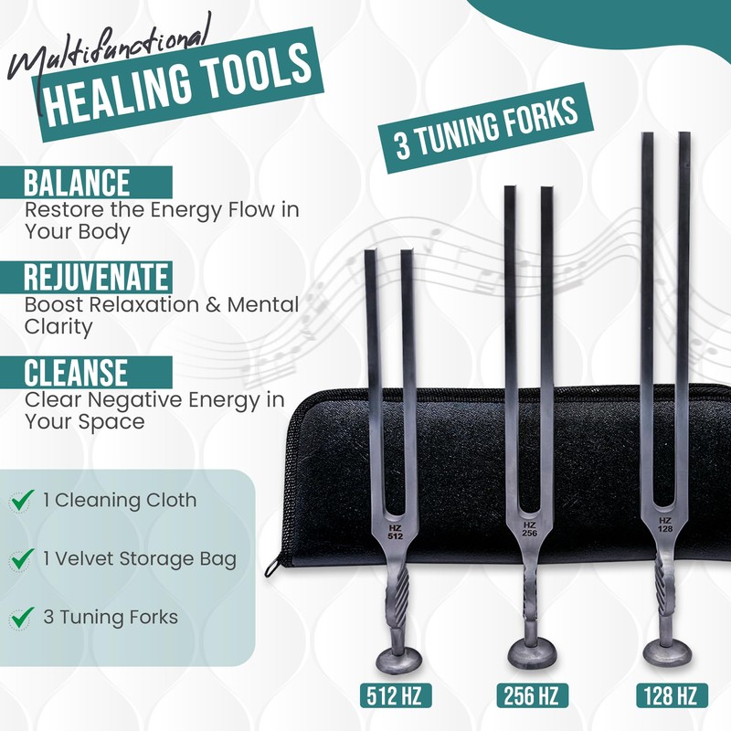 NS crafts Gardiner Brown Healing Medical Tuning Fork Set C