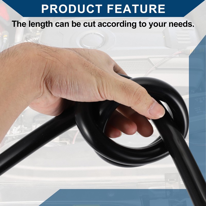 Hihaha Silikon-Vakuumschlauch für Automobil-Vakuumsysteme Hochtemperatur 6ft 9/16" 14mm ID 3,5mm