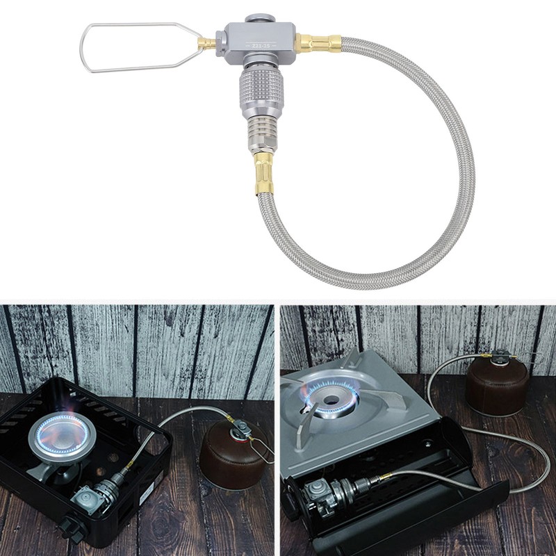 Camping Stove Replacement Extend Tube Adapter Extended Gas Hose Extension
