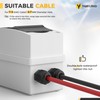 YQBYJING Solar Panel Disconnect Switch 32 Amp 4 Holes DC