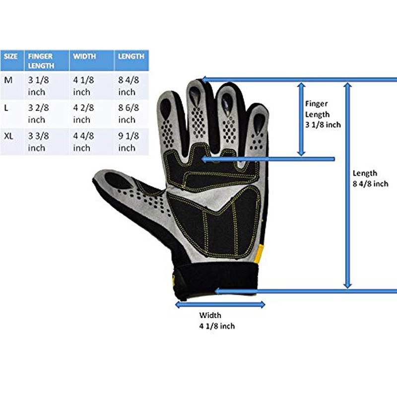 G & F 1089L Hyper Grip Non-Slip High-Performance Mechanic Work
