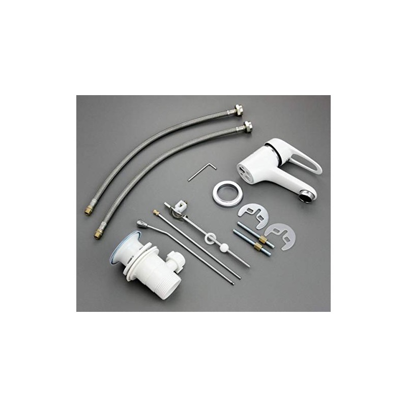 Athens Single-Lever Washbasin Mixer Tap with Drain Fitting Ideal for