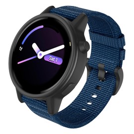 ISABAKE Watch Strap for Vivoactive 6/5/3, 20mm Rugged Nylon Replacement Band for Garmin Forerunner 245/645/55/Venu Sq