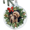 1 Personalised Customised Christmas Xmas Festive Photo Upload Wreath Acrylic