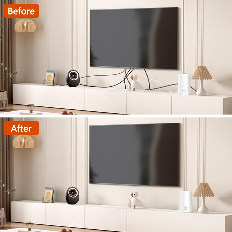 in Wall Cable Management Kit for Wall,Hide Cords Wall Mounted