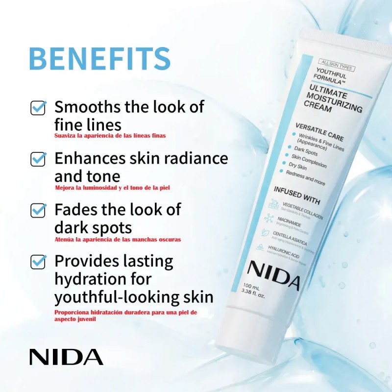 Nida Ultimate Moisturizing Cream Coreana Original 100 Ml