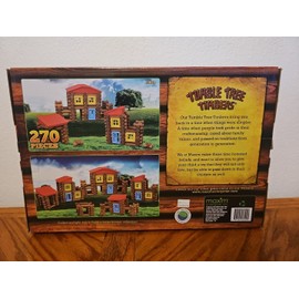 Maxim Tumble Tree Timbers Natural Wood Log Building Set 270 Pcs Lincoln Log Compatible