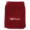 BONSNY Llavero de aleación esmaltada para mujer, diseño de corazón,