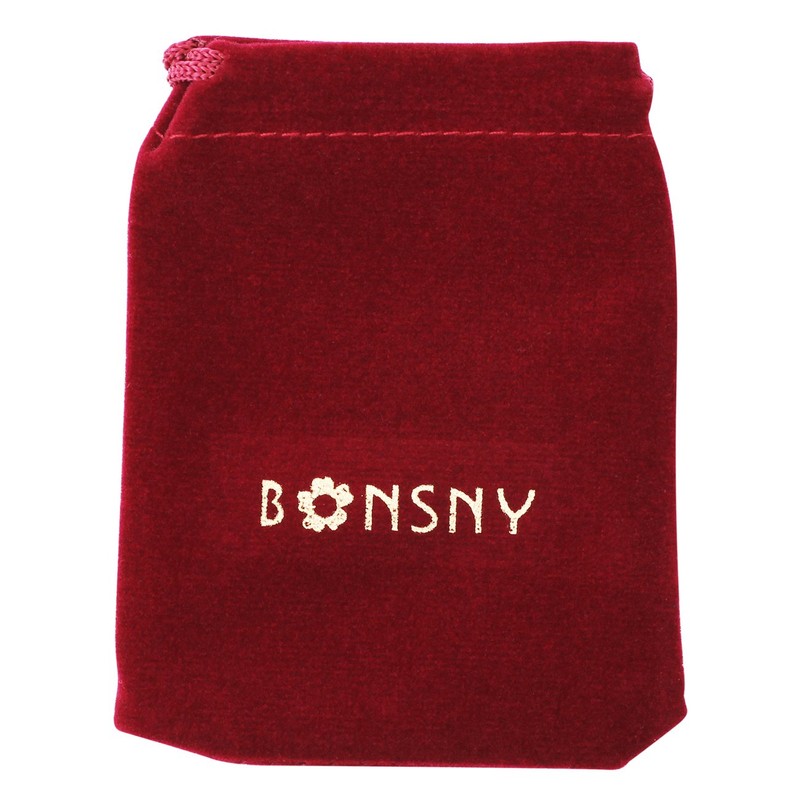 BONSNY Llavero de aleación esmaltada para mujer, diseño de corazón,