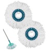 Pack of 2 Replacement Head Disc Mop, Microfibre Replacement Mop