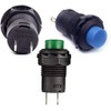 RUNCCI-YUN 14pcs 12mm Momentary Push Button Switch, SPST ON/Off, momentary