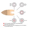 8-Piece Oscillating Accessory Set Mix Multitool Saw Blades Kit Multifunctional