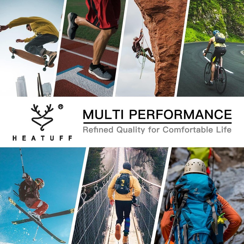 Heatuff No Show Socks Men 7 Pairs Low Cut Athletic