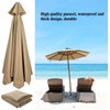 10 FT 6/8 Rib Umbrella Canopy Replacement Outdoor Market Patio
