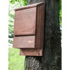 Incly Bat House for Outdoors 15"x9.2"x3.2" Shelter Box kit Double