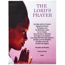777 Tri-Seven Entertainment The Lord's Wall Poster Girls Scripture Prayer God Christian African American, 18" x 24", Multicolor